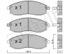 22-0306-0 METELLI Комплект тормозных колодок, дисковый тормоз