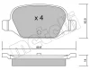 22-0324-0 METELLI Комплект тормозных колодок, дисковый тормоз