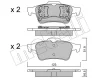 22-0337-0 METELLI Комплект тормозных колодок, дисковый тормоз