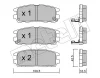 22-0358-0 METELLI Комплект тормозных колодок, дисковый тормоз