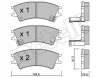 22-0361-0 METELLI Комплект тормозных колодок, дисковый тормоз