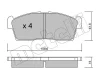 22-0439-0 METELLI Комплект тормозных колодок, дисковый тормоз