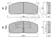 22-0457-0 METELLI Комплект тормозных колодок, дисковый тормоз