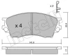 22-0473-0 METELLI Комплект тормозных колодок, дисковый тормоз