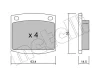 22-0486-0 METELLI Комплект тормозных колодок, дисковый тормоз