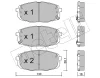 22-0513-1 METELLI Комплект тормозных колодок, дисковый тормоз