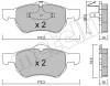 22-0523-0 METELLI Комплект тормозных колодок, дисковый тормоз