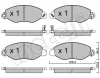 22-0536-0 METELLI Комплект тормозных колодок, дисковый тормоз