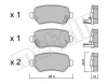 22-0542-0 METELLI Комплект тормозных колодок, дисковый тормоз