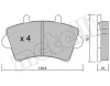 22-0545-0 METELLI Комплект тормозных колодок, дисковый тормоз