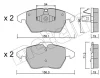 22-0548-1 METELLI Комплект тормозных колодок, дисковый тормоз