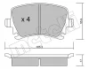 22-0553-0 METELLI Комплект тормозных колодок, дисковый тормоз