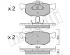 22-0609-0 METELLI Комплект тормозных колодок, дисковый тормоз