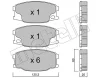 22-0622-0 METELLI Комплект тормозных колодок, дисковый тормоз