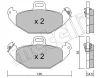 22-0634-0 METELLI Комплект тормозных колодок, дисковый тормоз