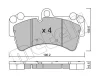 22-0654-0 METELLI Комплект тормозных колодок, дисковый тормоз