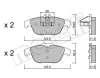 22-0666-0 METELLI Комплект тормозных колодок, дисковый тормоз