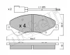 22-0679-0 METELLI Комплект тормозных колодок, дисковый тормоз