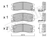 22-0697-0 METELLI Комплект тормозных колодок, дисковый тормоз