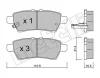 22-0744-0 METELLI Комплект тормозных колодок, дисковый тормоз