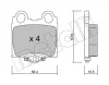22-0758-0 METELLI Комплект тормозных колодок, дисковый тормоз