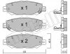 22-0759-0 METELLI Комплект тормозных колодок, дисковый тормоз