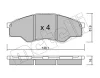 22-0797-0 METELLI Комплект тормозных колодок, дисковый тормоз