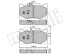 22-0799-0 METELLI Комплект тормозных колодок, дисковый тормоз