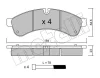 22-0851-0 METELLI Комплект тормозных колодок, дисковый тормоз