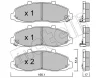 22-0857-0 METELLI Комплект тормозных колодок, дисковый тормоз