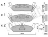 22-0860-0 METELLI Комплект тормозных колодок, дисковый тормоз