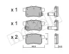 22-0868-0 METELLI Комплект тормозных колодок, дисковый тормоз