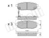 22-0875-0 METELLI Комплект тормозных колодок, дисковый тормоз