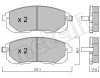 22-0876-1 METELLI Комплект тормозных колодок, дисковый тормоз