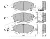 22-0879-0 METELLI Комплект тормозных колодок, дисковый тормоз