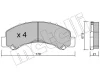 22-0922-0 METELLI Комплект тормозных колодок, дисковый тормоз