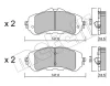 22-0983-0 METELLI Комплект тормозных колодок, дисковый тормоз