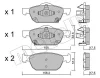 22-1009-0 METELLI Комплект тормозных колодок, дисковый тормоз