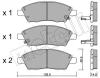 22-1079-0 METELLI Комплект тормозных колодок, дисковый тормоз