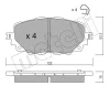 22-1086-0 METELLI Комплект тормозных колодок, дисковый тормоз