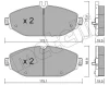 22-1132-0 METELLI Комплект тормозных колодок, дисковый тормоз