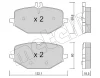 22-1274-0 METELLI Комплект тормозных колодок, дисковый тормоз