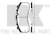 229987 NK Комплект тормозных колодок, дисковый тормоз