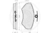 Превью - 10170 OPTIMAL Комплект тормозных колодок, дисковый тормоз (фото 3)