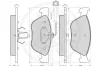 Превью - 10318 OPTIMAL Комплект тормозных колодок, дисковый тормоз (фото 3)
