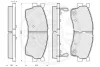 Превью - 10477 OPTIMAL Комплект тормозных колодок, дисковый тормоз (фото 3)