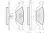 Превью - 12051 OPTIMAL Комплект тормозных колодок, дисковый тормоз (фото 2)