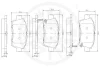 Превью - 12095 OPTIMAL Комплект тормозных колодок, дисковый тормоз (фото 3)
