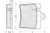 Превью - 12098 OPTIMAL Комплект тормозных колодок, дисковый тормоз (фото 3)
