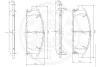 Превью - 12125 OPTIMAL Комплект тормозных колодок, дисковый тормоз (фото 3)